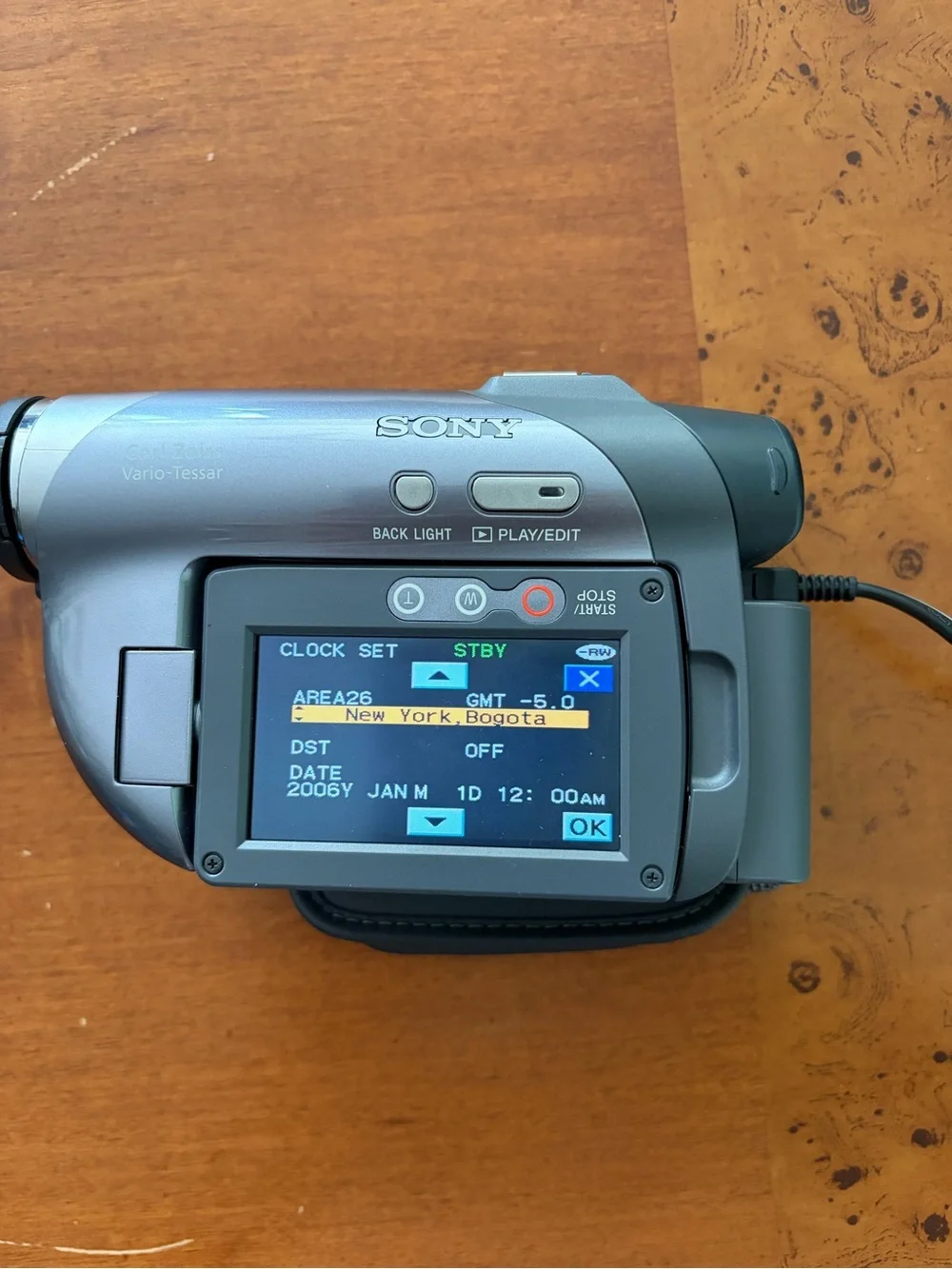 Sony Gray Portable Handycam DVD Camcorder with Remote DCR-DVD305